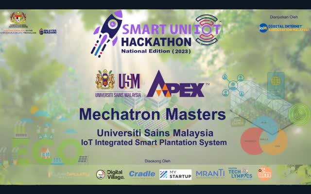 Mechatron Masters Smart Plantation project poster