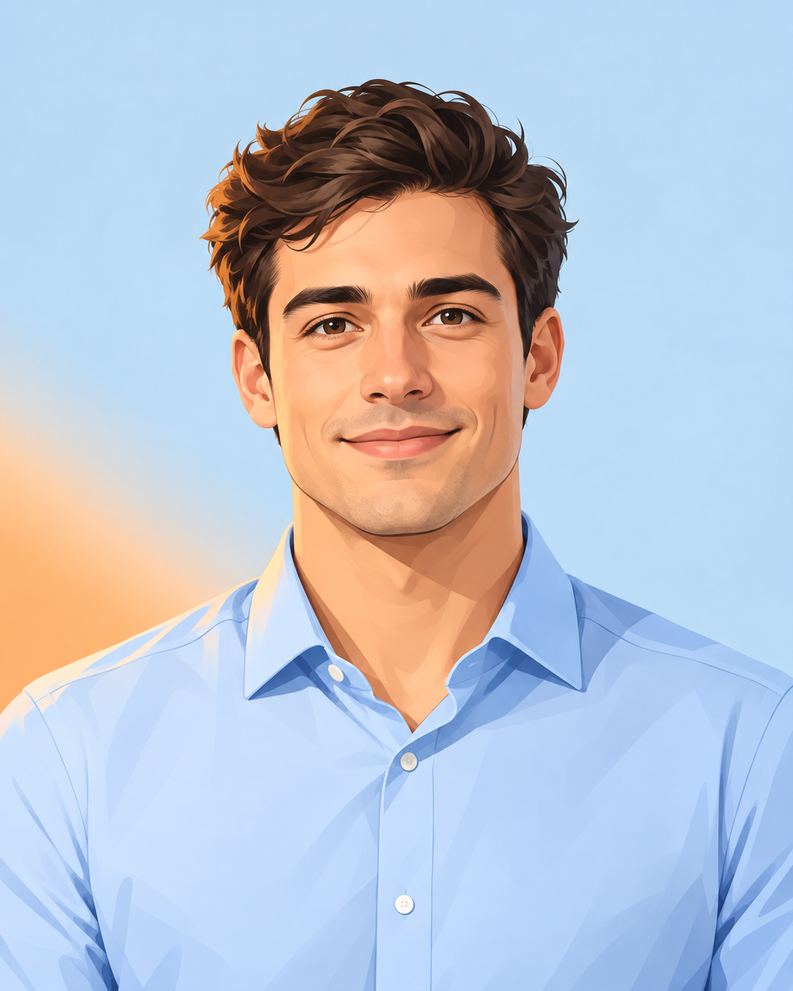 Your professional portrait: sample illustration, not Affan's actual photo