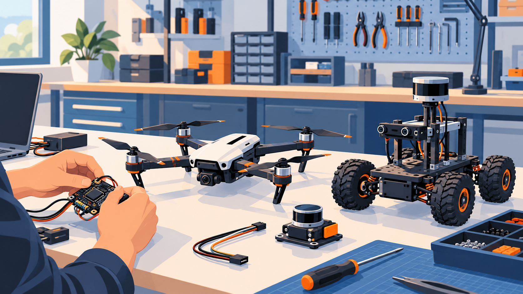Your robot or vehicle: sample illustration, not Affan's actual photo